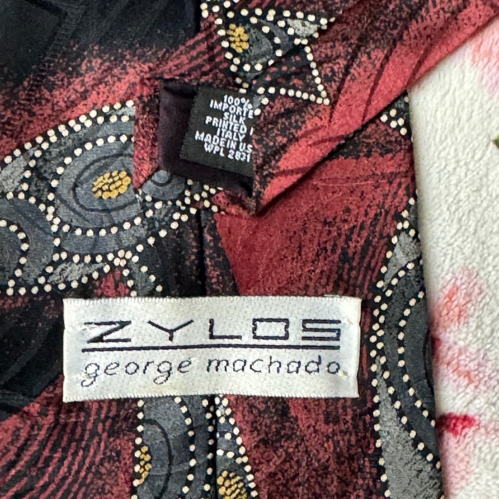 Elegant Black and Brown Men's Tie - Picture 2 of 2